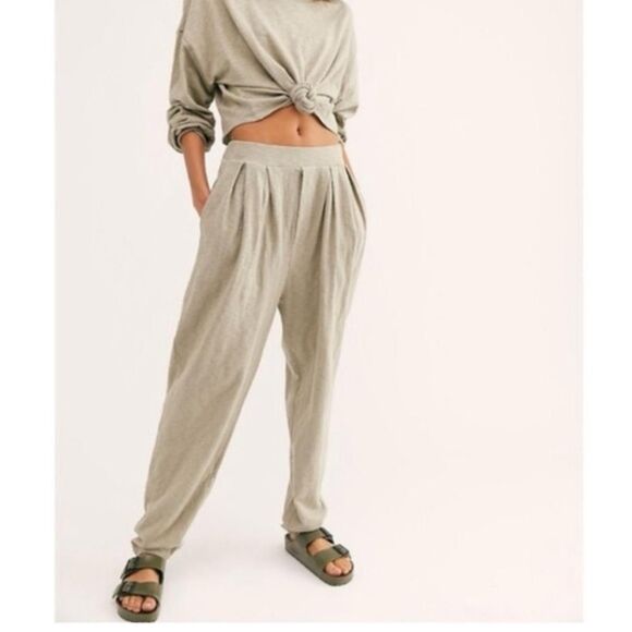 Free People Pants - Free People FP Beach Culver City Tapered Pants Womens Small Mint Green Harem